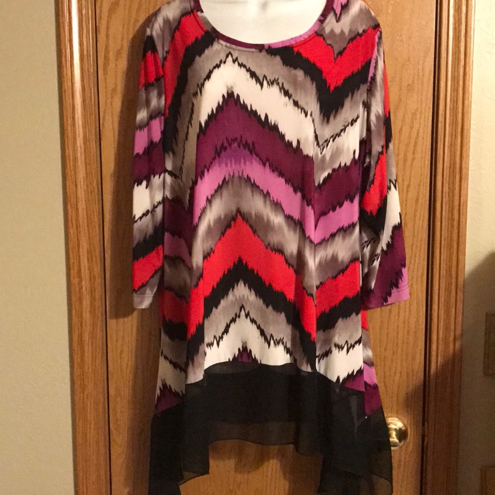 Nicole Marie size XL multicolor tunic